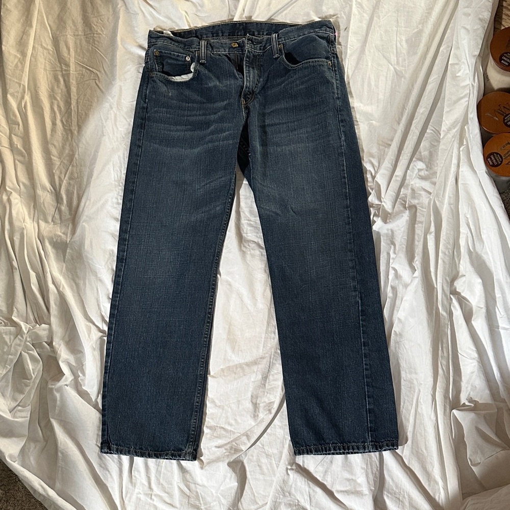 Levi's Men's Dark Blue Straight Jeans